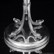 Joseph Anysz - Two 5-Candle 20th Century Belgian 835 Silver Candelabra + Storage Wraps.