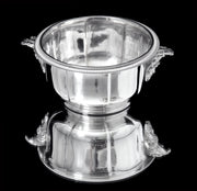 Boin-Taburet & Faberge, - 8pc. French 950 Sterling Silver Tea Set + 6 Faberge Egg Espresso Cups - MAGNIFICENT !
