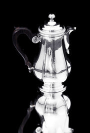 Christofle (Cardeilhac) - 4pc. Antique French 950 Sterling Silver Tea Set + Boulenger Sterling Serving Tray, 1890s !