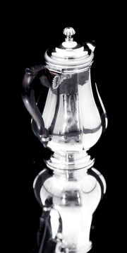 Christofle (Cardeilhac) - 4pc. Antique French 950 Sterling Silver Tea Set + Boulenger Sterling Serving Tray, 1890s !