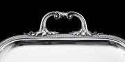 Christofle (Cardeilhac) - 4pc. Antique French 950 Sterling Silver Tea Set + Boulenger Sterling Serving Tray, 1890s !