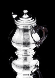 Christofle (Cardeilhac) - 4pc. Antique French 950 Sterling Silver Tea Set + Boulenger Sterling Serving Tray, 1890s !