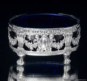 Louis XVI - Original French 18th Century Sterling Silver Salt Cellars & Mustard Server, Late 1700s