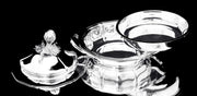 Odiot - 3pc. Antique French 19th Century 950 Sterling Silver Covered Vegetable Server - MINT !