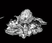 Puiforcat (Hermes) - 2pc. Louis XVI Covered 950 Sterling Silver Vegetable Server / Tureen - Like New !