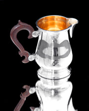 Puiforcat (Hermes), Christofle, Faberge - 5pc. French 950 Sterling Tea Set + Faberge Imperial Egg  Espresso Cups - GORGEOUS !!