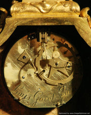 Goret - Original Antique French Louis XVI Ormolu (Gold Plated Bronze) 18th Century Mantel Clock. 1770s