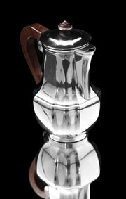 Christofle - 5pc. Original "Gatsby Era" French Art Deco Silver Plate Tea / Coffee Set, Like New, 1920a