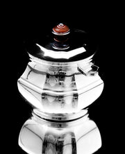 Christofle - 5pc. Original "Gatsby Era" French Art Deco Silver Plate Tea / Coffee Set, Like New, 1920a