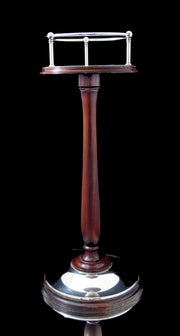 Christofle - Rare Mahogany & Silver Plate Champagne Bucket Stand - Museum Quality !