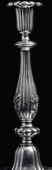 Spanish - Two 19th Century Spanish 915 Silver, 7-Candle Candelabra, Museum Quality.