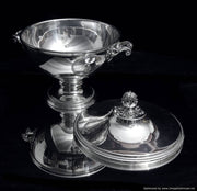 Tetard - Antique French 950 Covered Vegatable Server, 1880s, MUSEUM QUALITY !