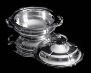Odiot - 10pc Antique French 950 Sterling Silver Serving Platter Set, Louis XVI + Storage Wraps.