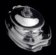 Puiforcat (Hermes) - 3pc. Louis XVI French 950 Sterling Silver Covered Vegetable Server, Serving Platter !