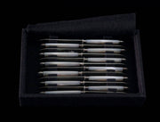 Tetard - 165pc. Antique French 950 Sterling Silver Louis XVI Flatware Set + Storage Cabinet & 17 Svg. Pcs.